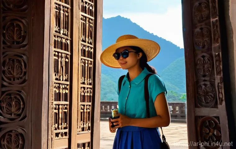 필리핀 여행 시 주의할 점 - **Prompt 2: Vibrant Island Hopping Adventure**
    "A dynamic and colorful outdoor shot of a traditi...